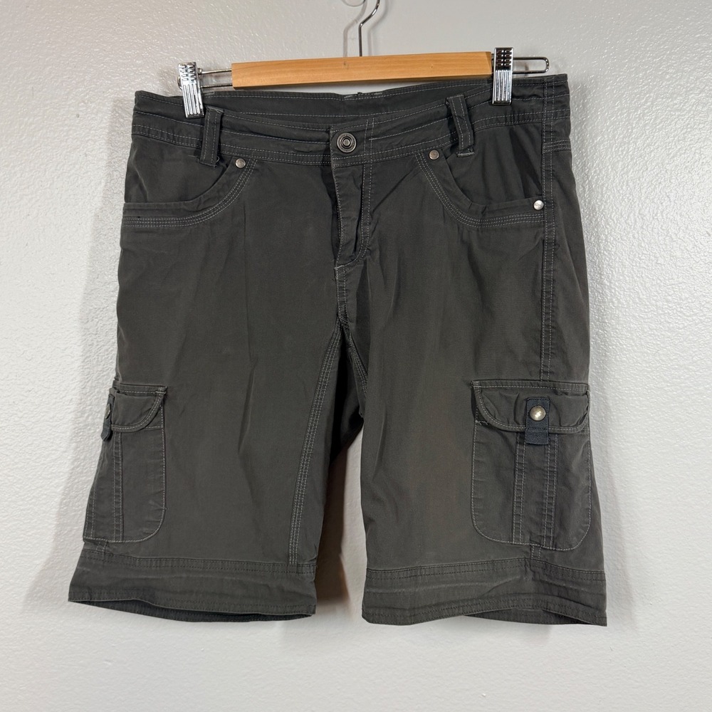 KUHL Cargo Shorts Women 8 Gray Splash
Hiking Outdoor Casual Cotton Blend